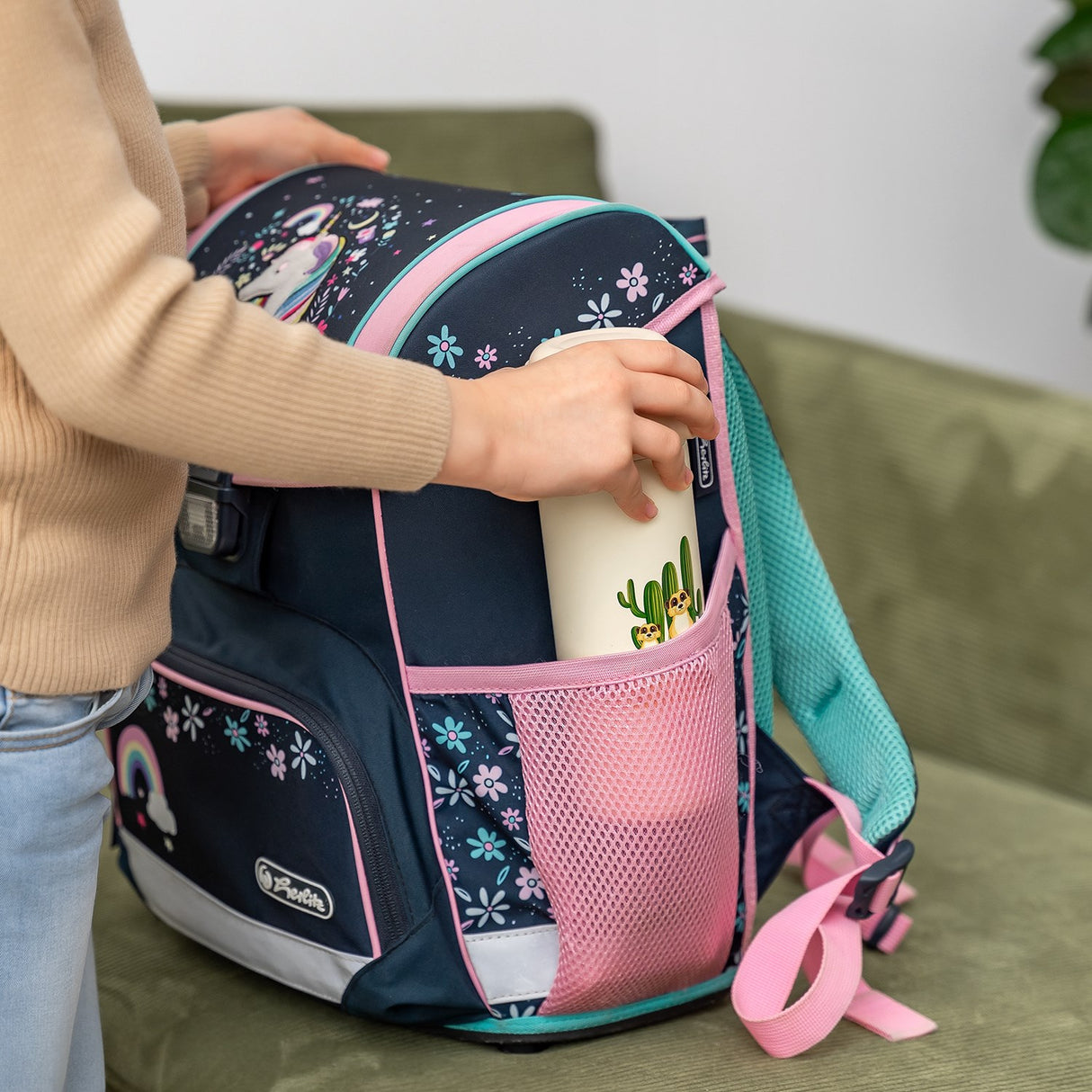 REER Drikkeflaske med sugerør - Creme