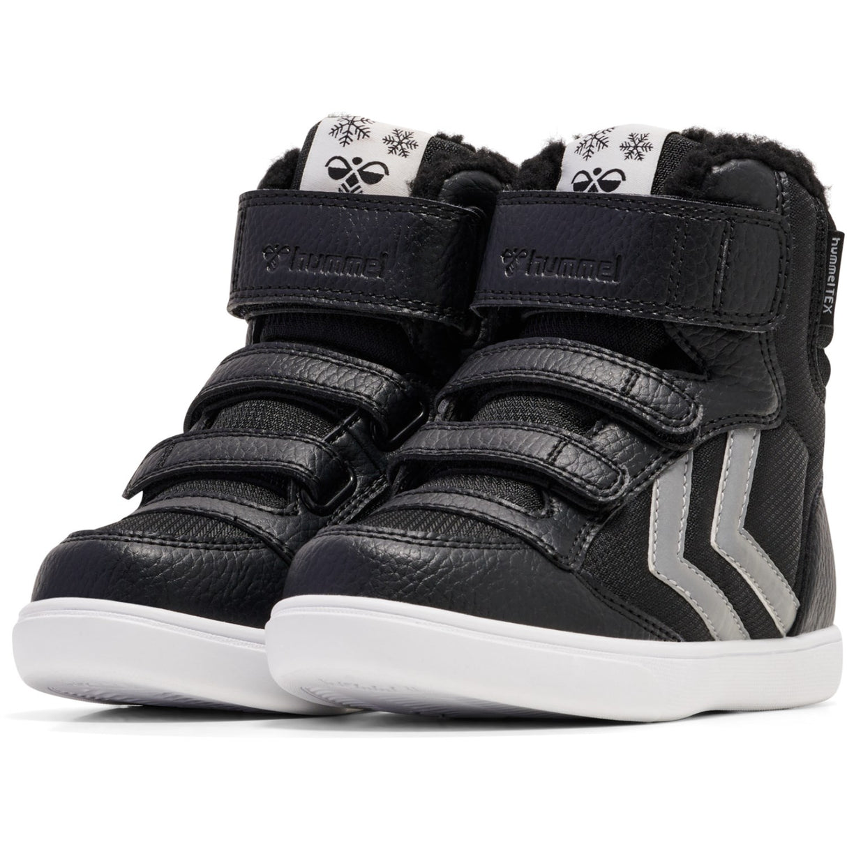 Hummel Black/Grey Stadil Super Poly Vinterstøvler Mid Tex Jr