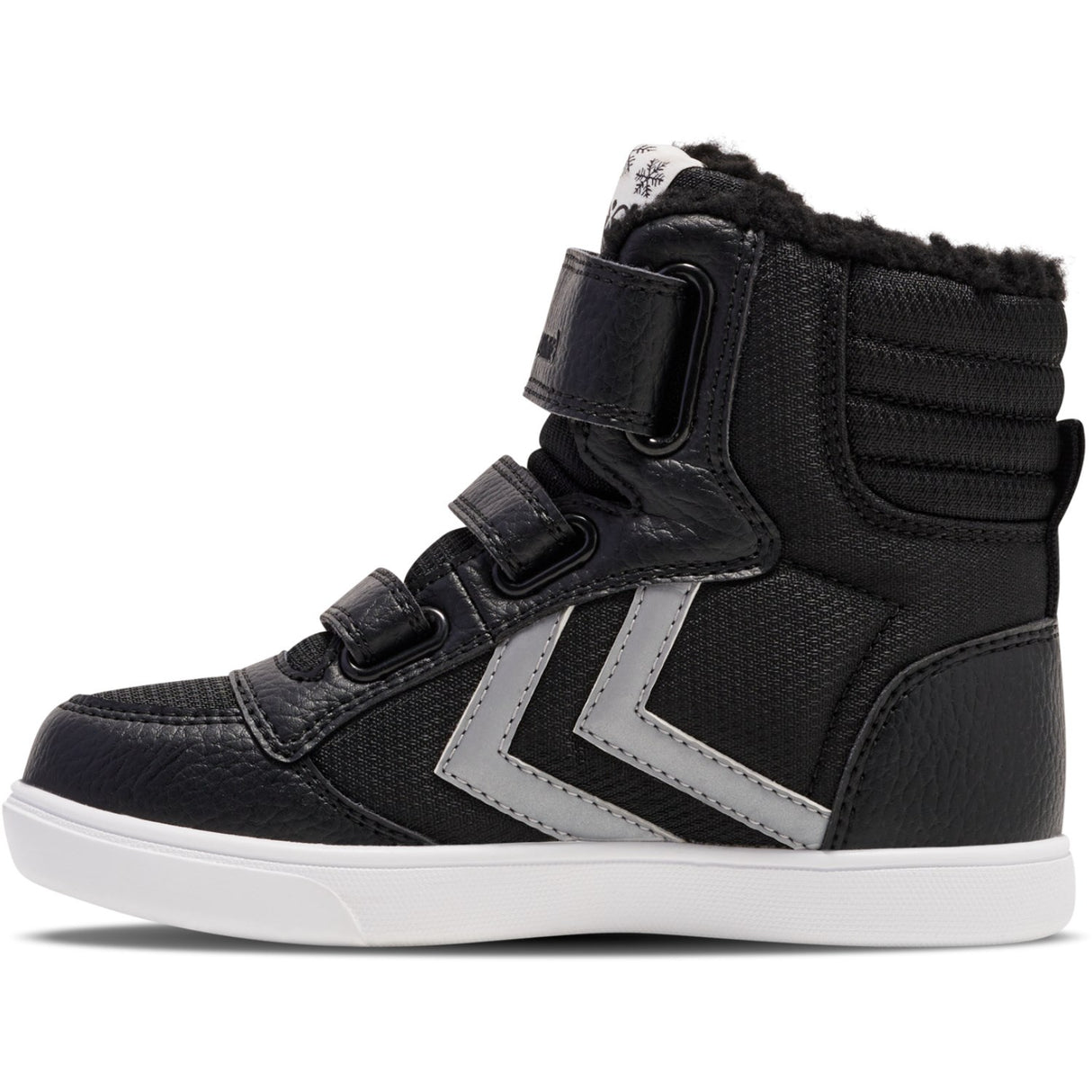 Hummel Black/Grey Stadil Super Poly Vinterstøvler Mid Tex Jr