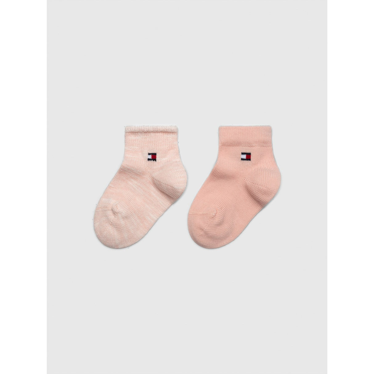 Tommy Hilfiger Soft Pink Baby Sokker 2-pakning Runfree
