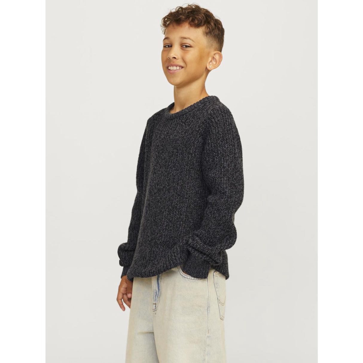 Jack & Jones Junior Asphalt Jones Knit Crew Neck Bluse