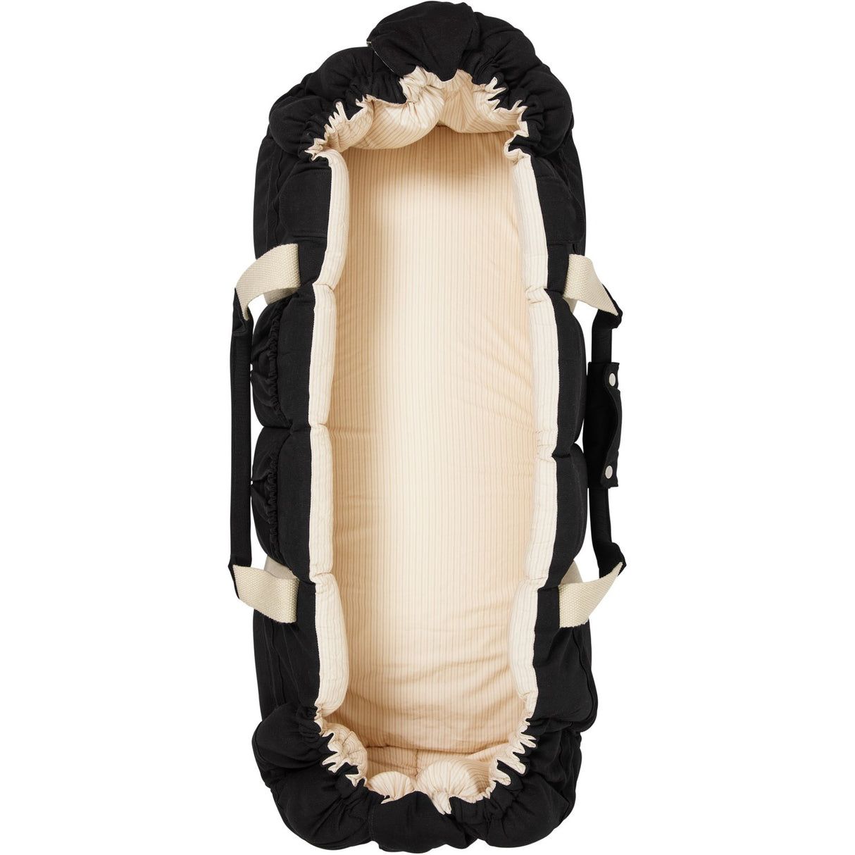 COPENHAGEN COLORS Black With Cream Solid Stripe Organic Multifunctional Babylift Vol. 2