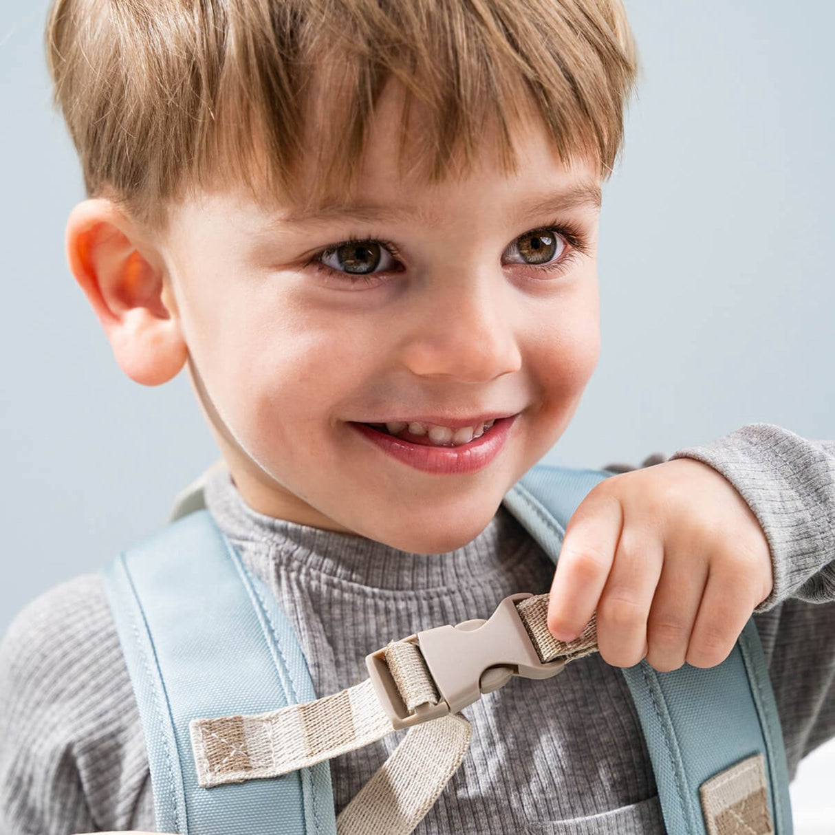 DonebyDeer Blue Canvas Barnas Ryggsekk Elphee