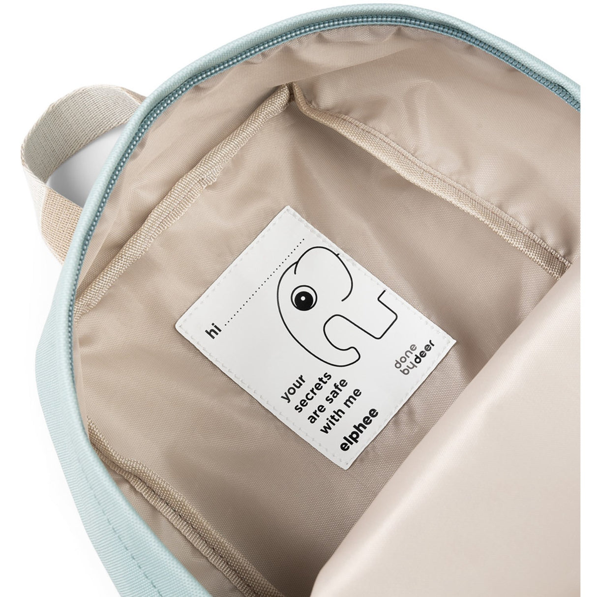 DonebyDeer Blue Canvas Barnas Ryggsekk Elphee