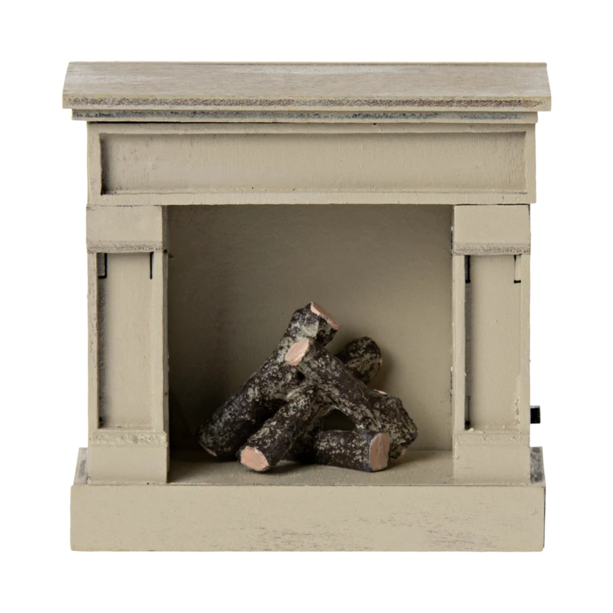 Maileg Fireplace, Mus - Off white