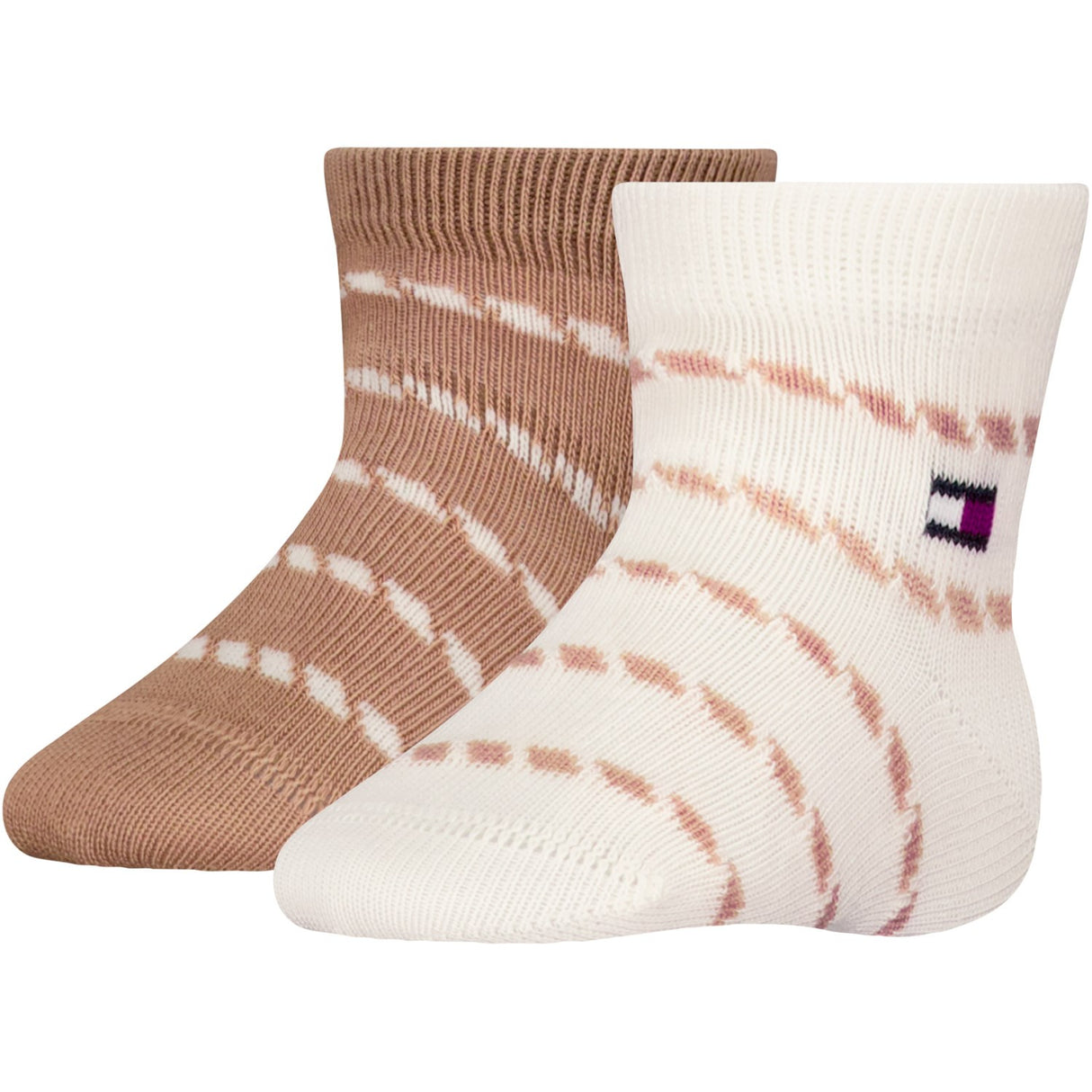 Tommy Hilfiger Classic Khaki Baby Sokker 2-Pakning Breton Stripe