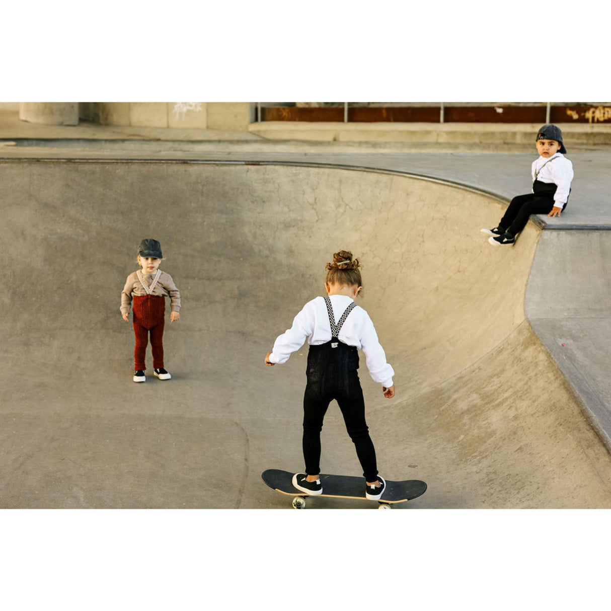 Silly Silas Cinnamon Checked Granny Teddy Footless Leggings