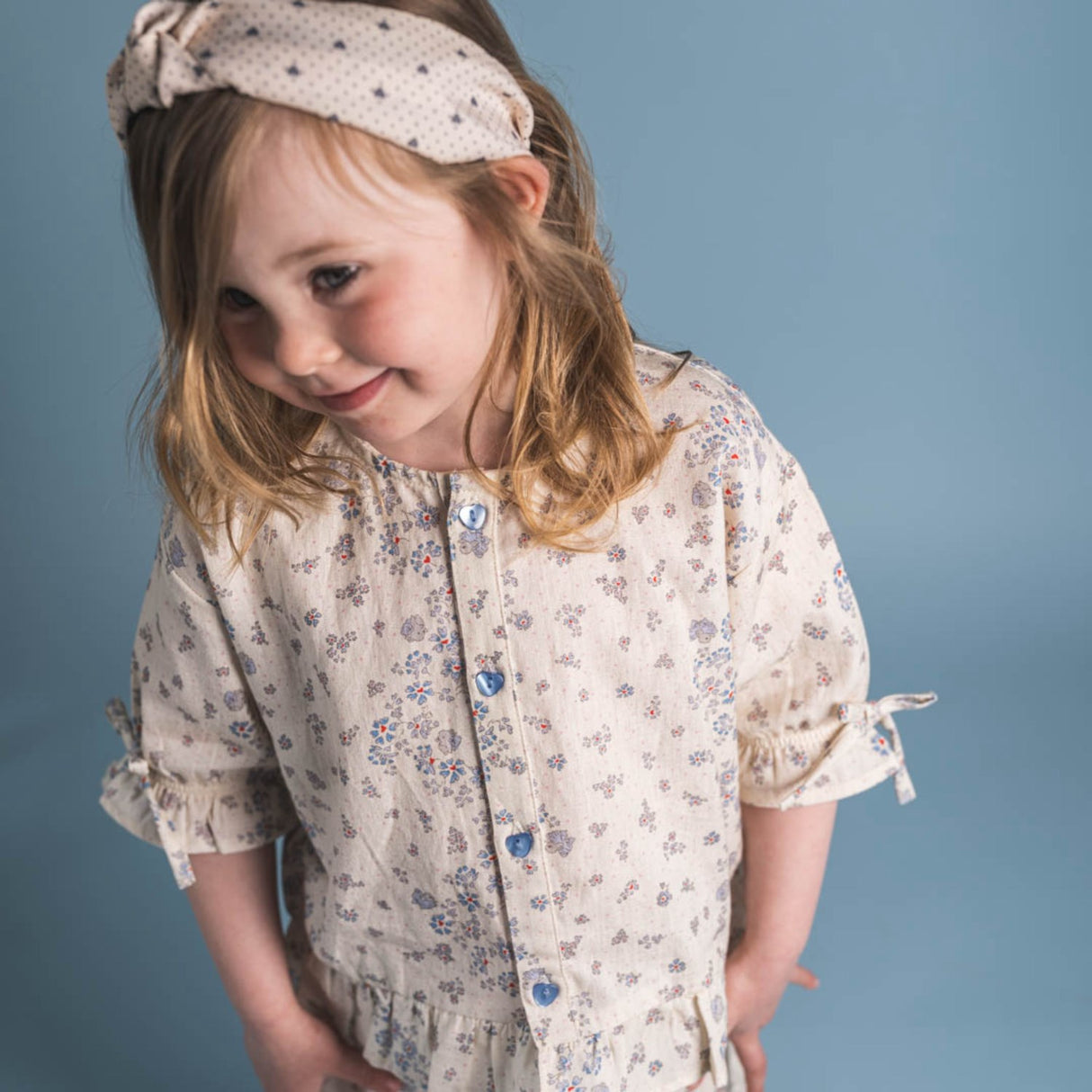 That's Mine Sprinkles Hearts Yellow Carmen-Skjorte