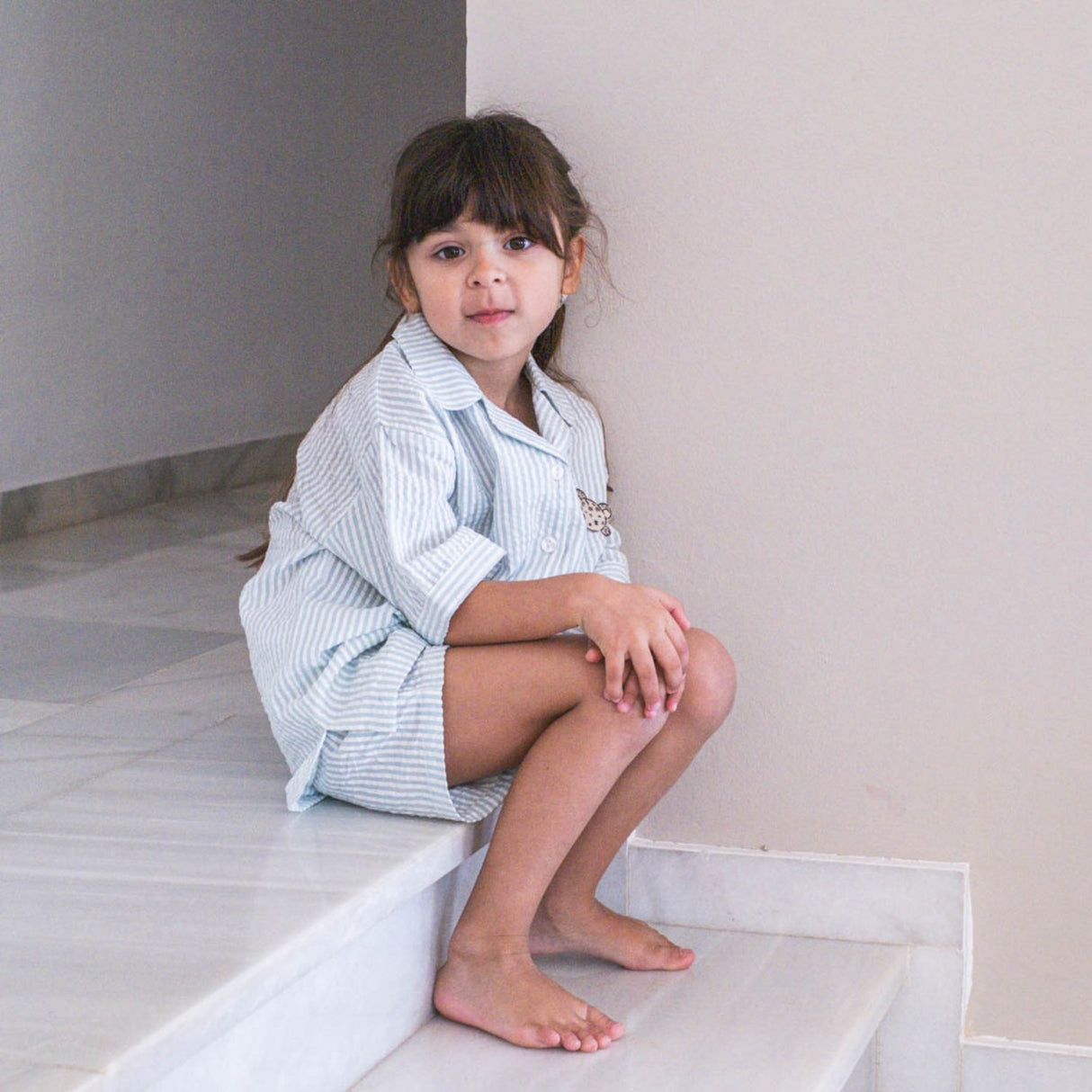 That's Mine Blue Stripe Ino-Skjorte