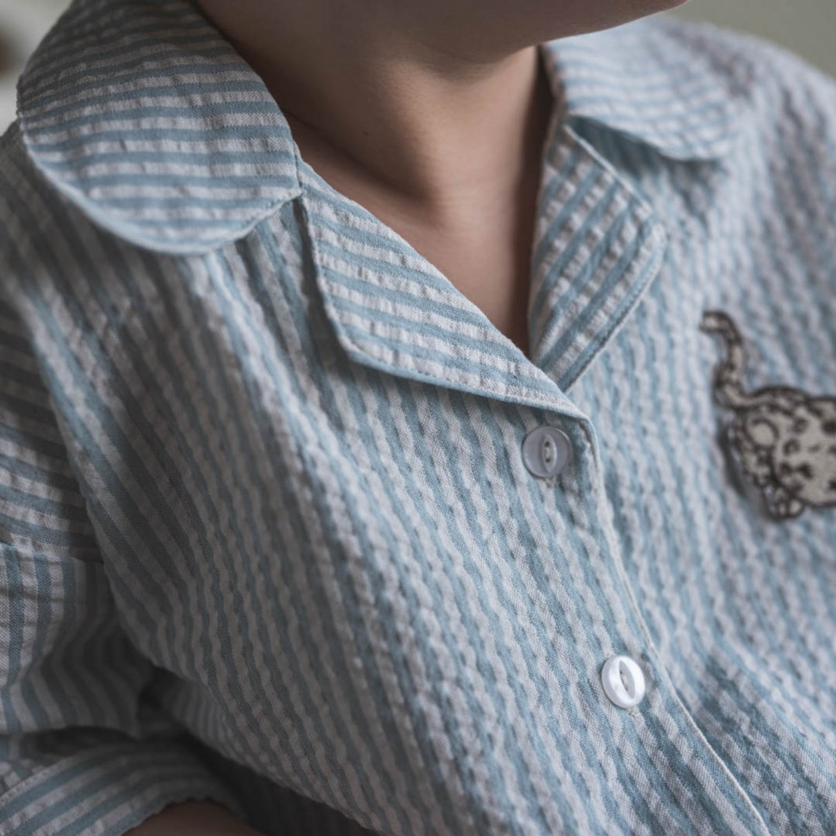 That's Mine Blue Stripe Ino-Skjorte