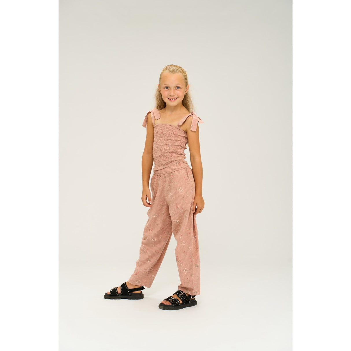 The New Adobe Rose AOP Olinam Carrot Bukser