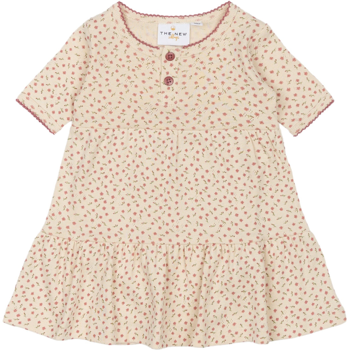 THE NEW Siblings White Swan AOP Odette Pointelle Body Kjole