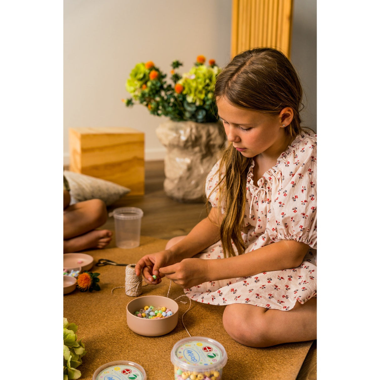 Dantoy Pastellperler med blandede farger