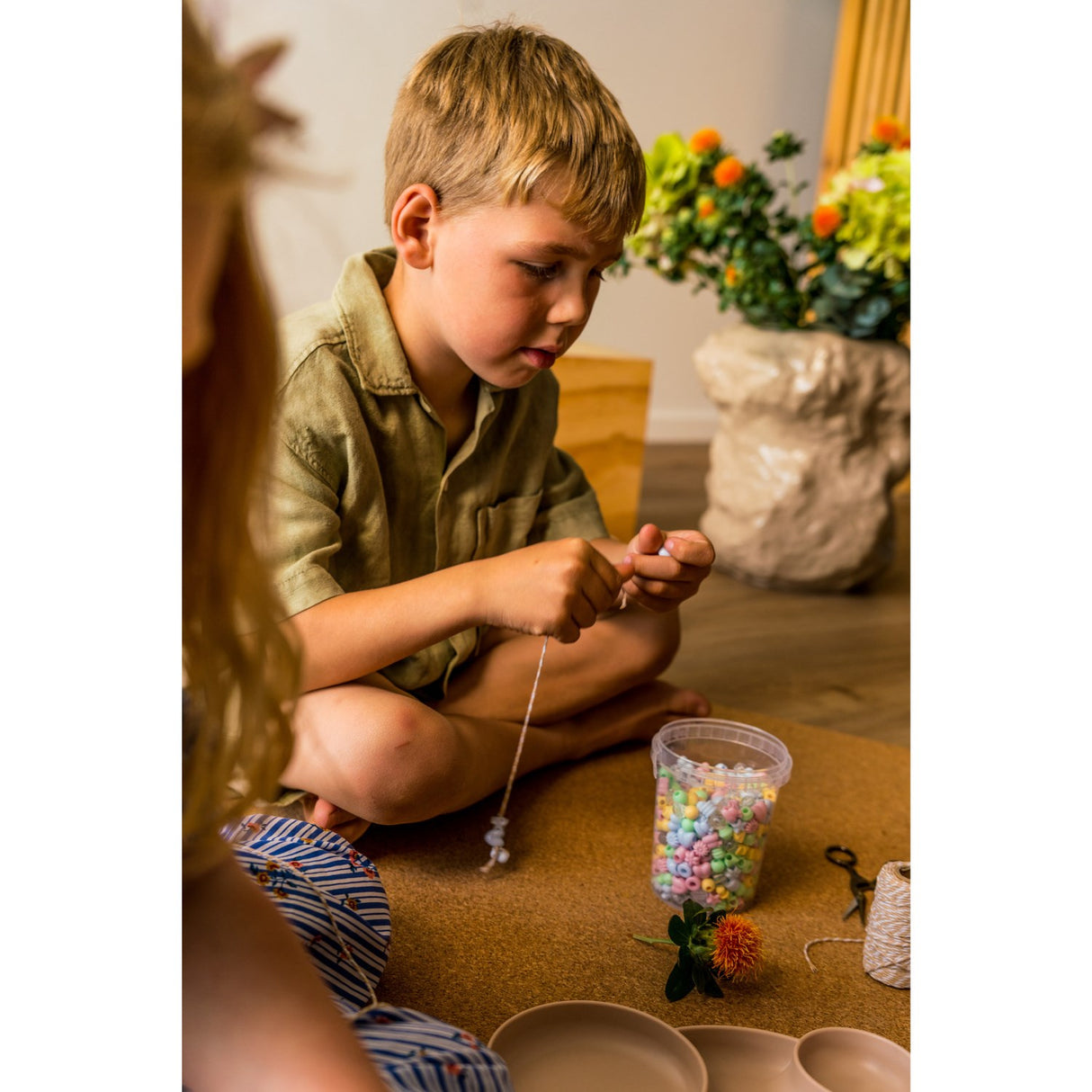 Dantoy Blandede Farger Pastellperler XL