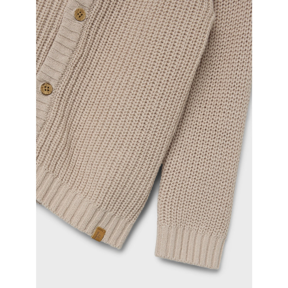 Lil'Atelier Gray Morn Emlen Lin Strikk Cardigan Noos