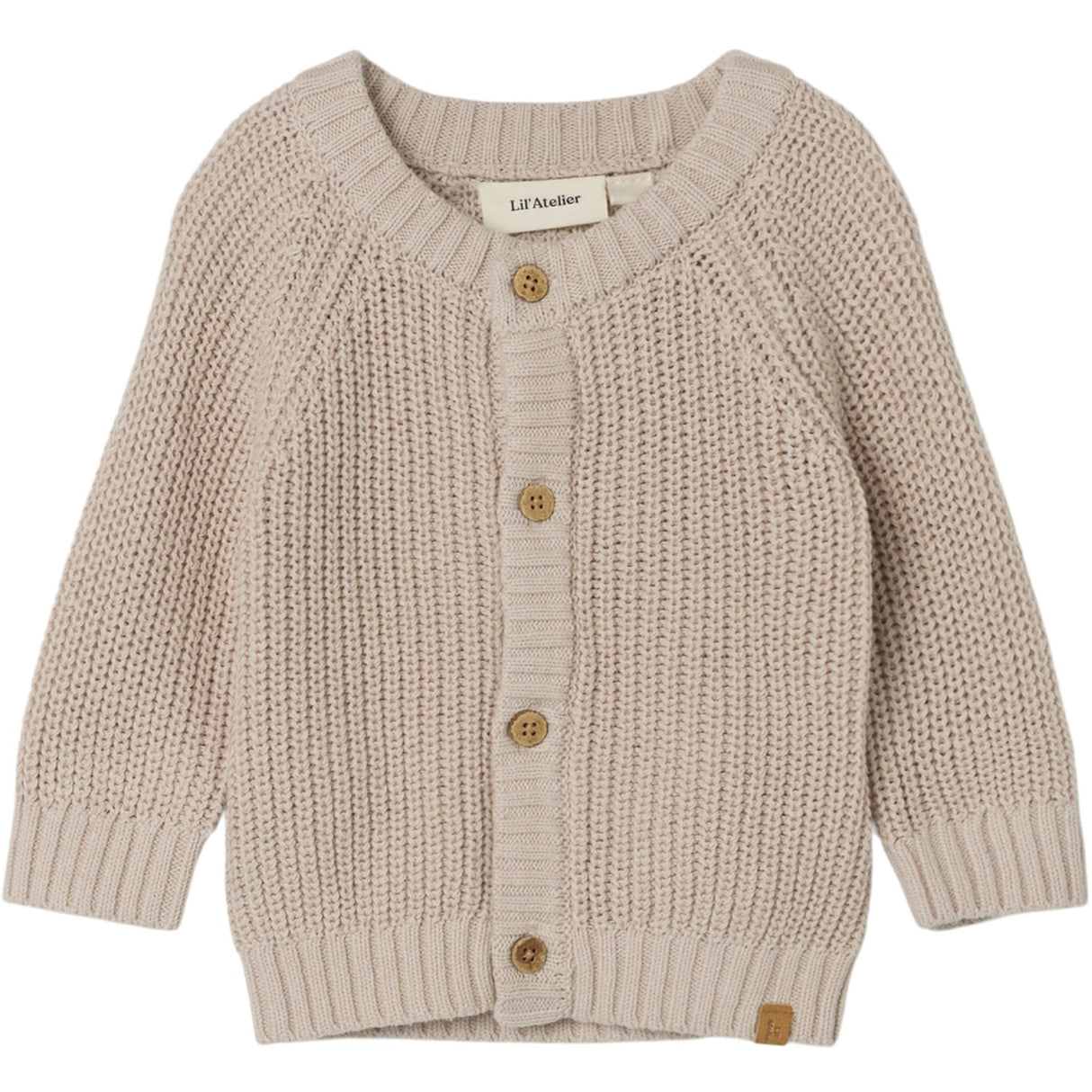 Lil'Atelier Gray Morn Emlen Strikk Cardigan Noos
