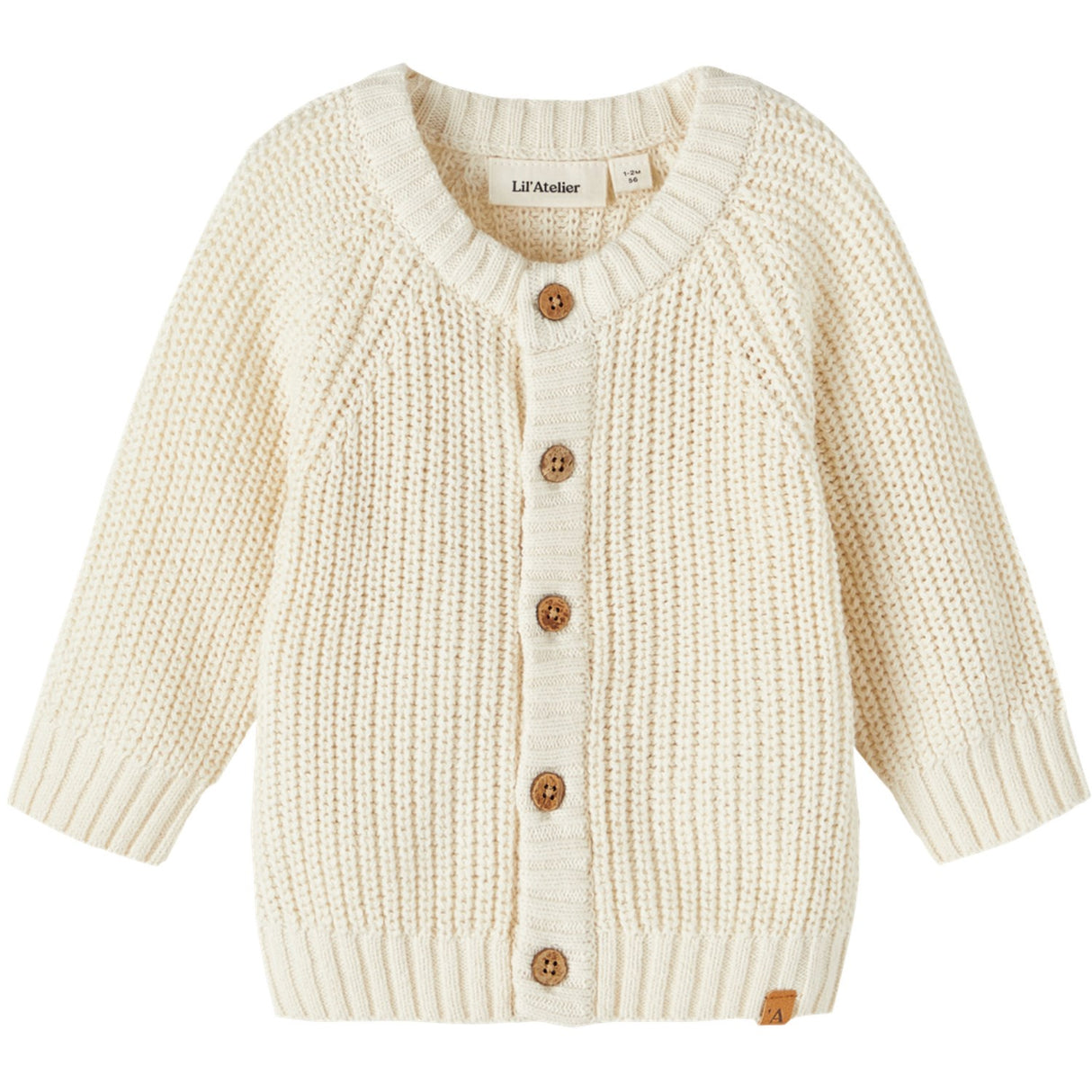 Lil'Atelier Turtledove Emlen Strikk Cardigan Noos