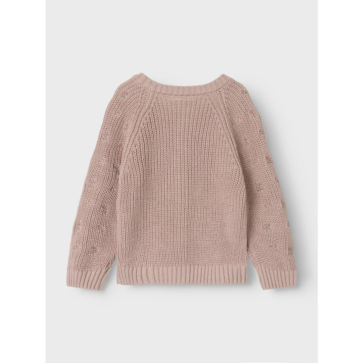 Lil'Atelier Shadow Gray Emlen Embroidery Ao Strikk Cardigan