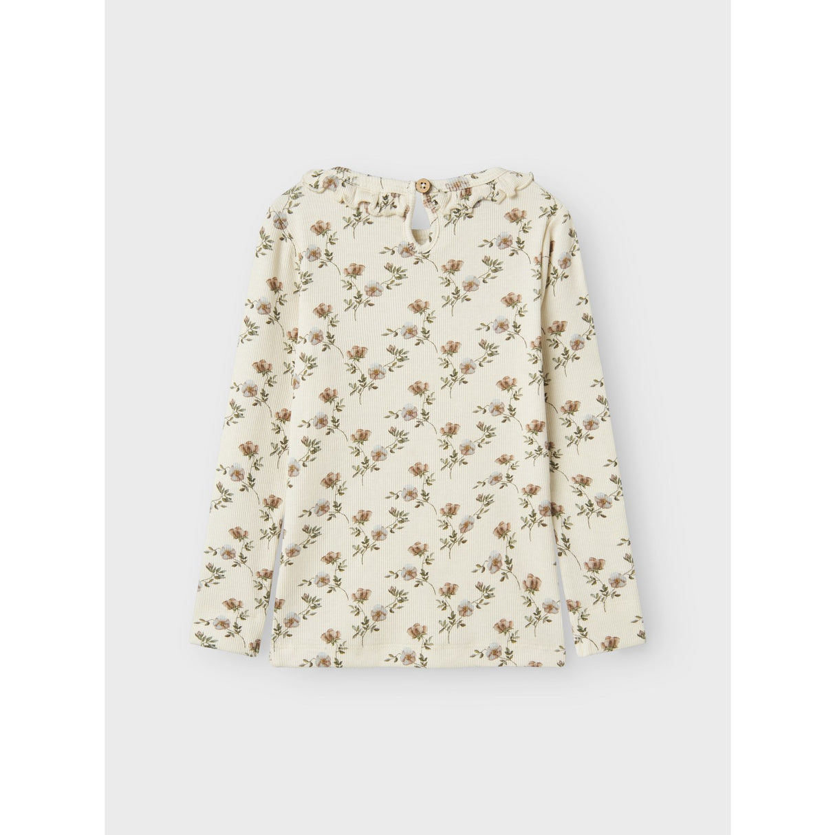 Lil'Atelier Turtledove Flowers Gavo Els Slim Bluse