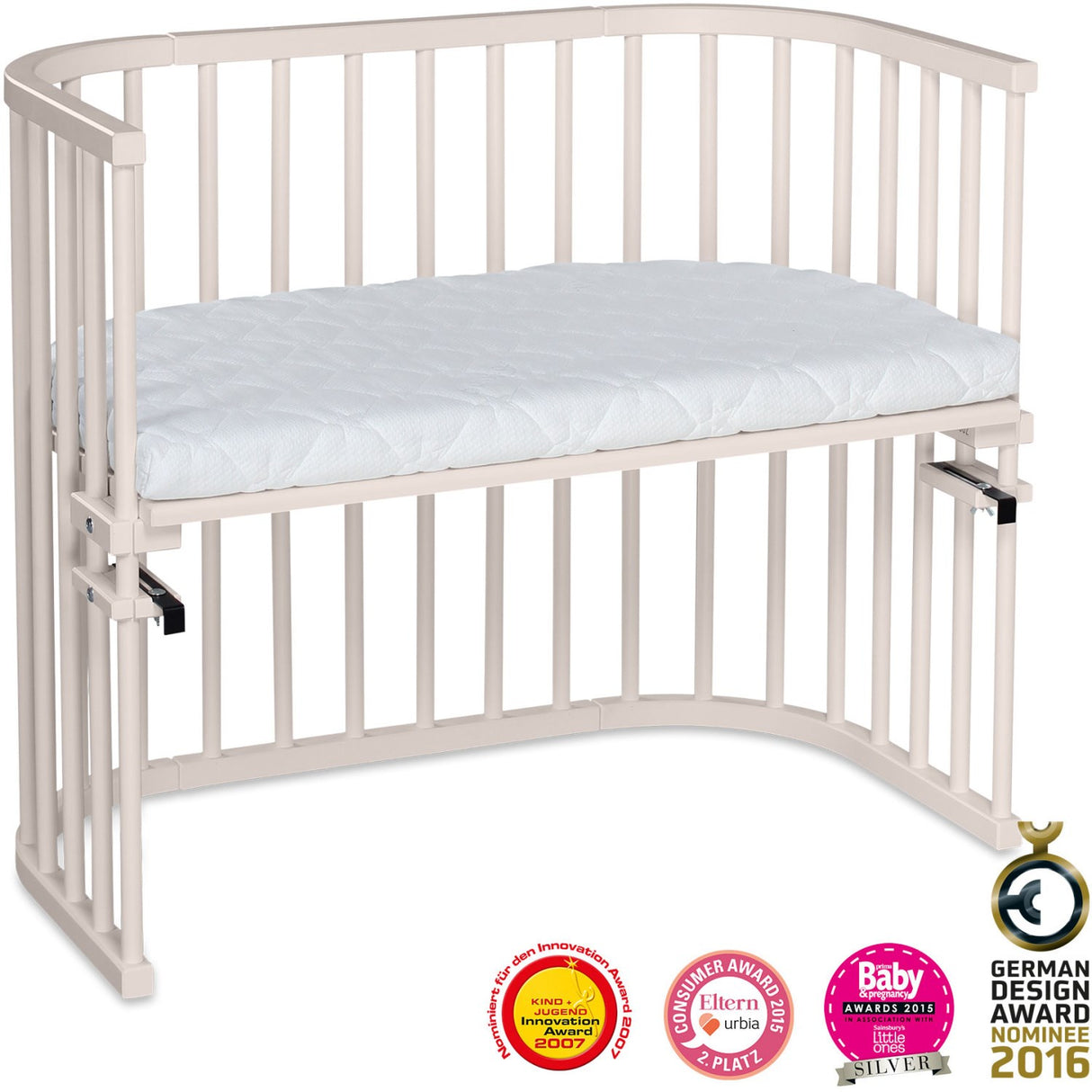 babybay® Beige Varnished Maxi Co-Sleeper