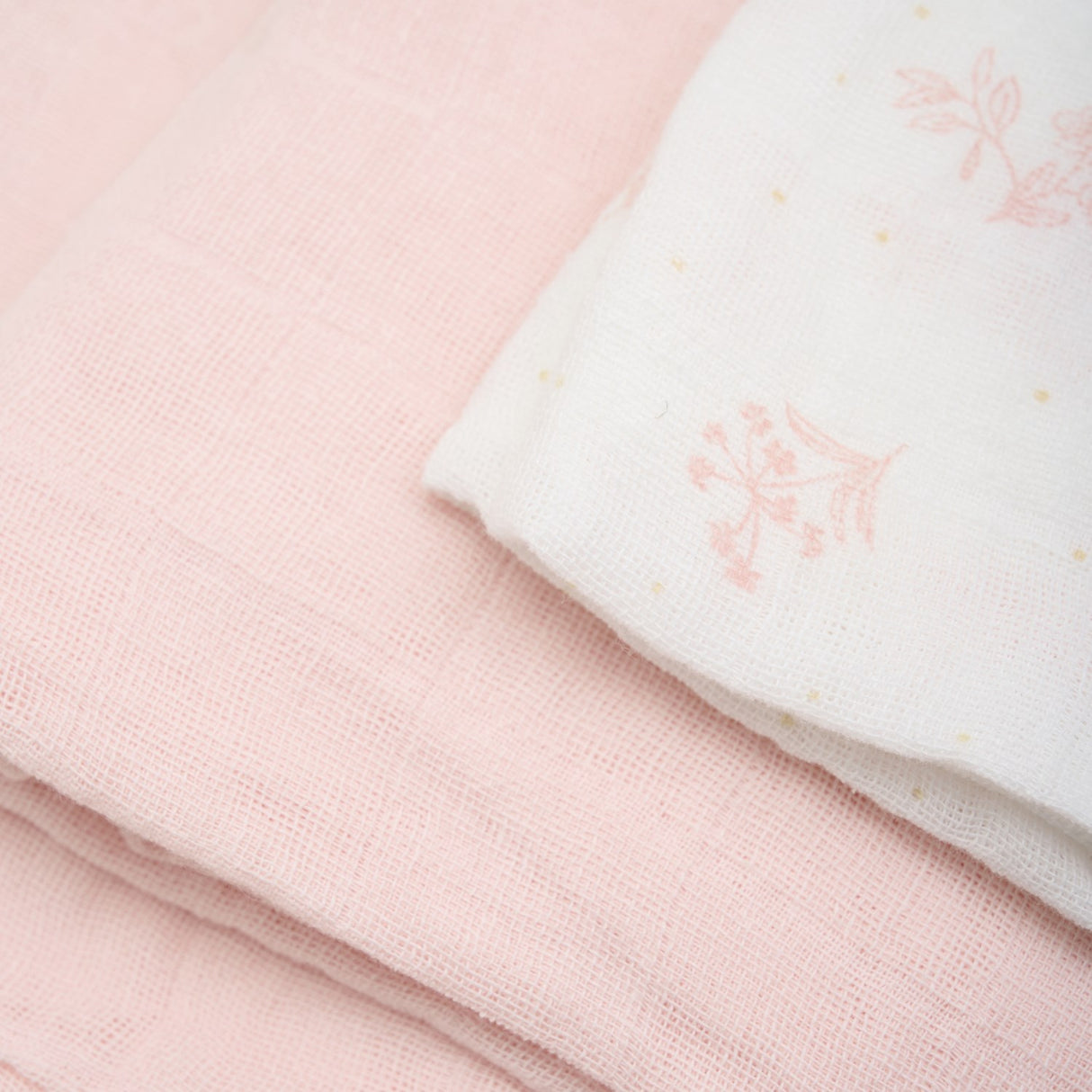 Pippi Veiled Rose Økologisk Tøybleier Muslin 3-pakning