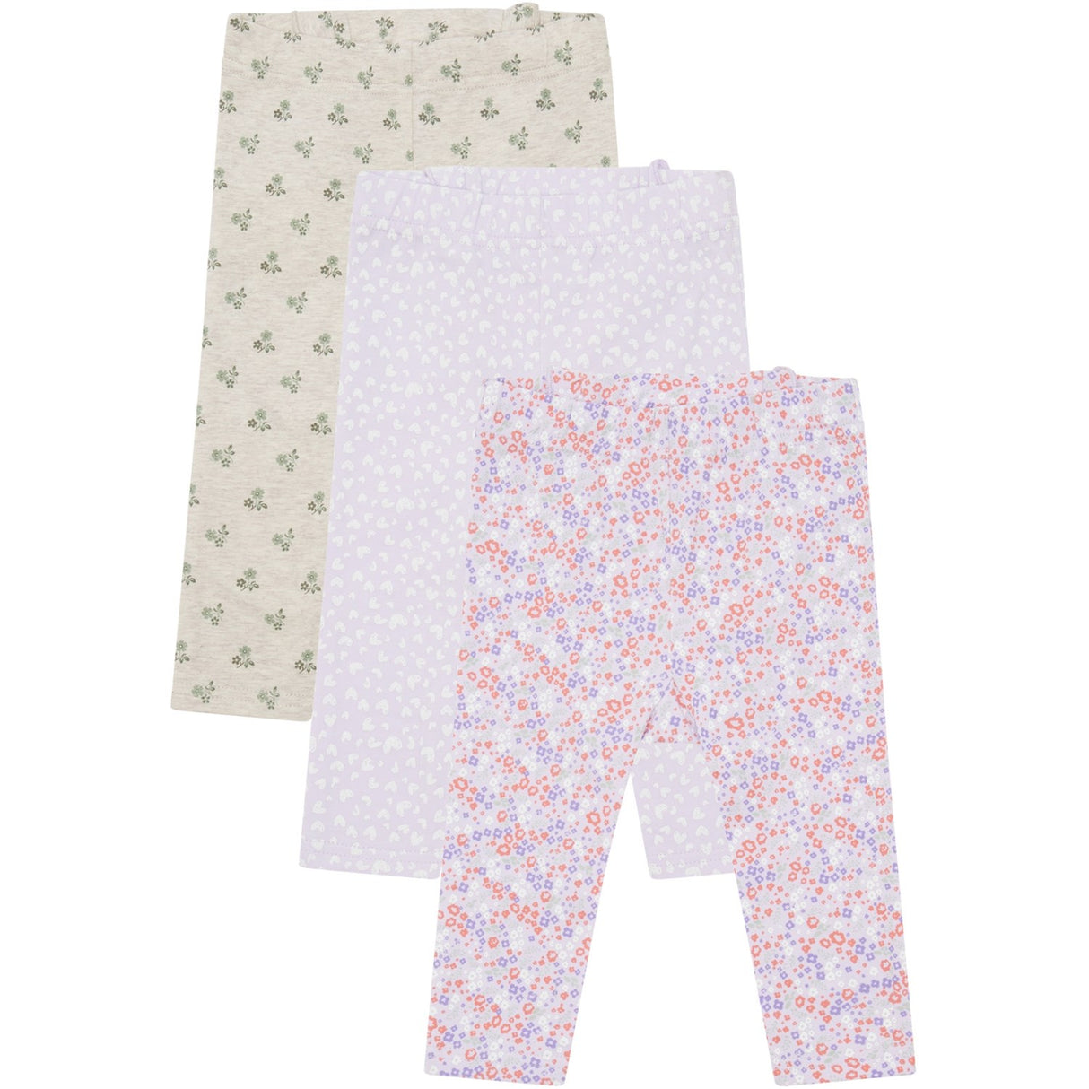 Hust & Claire Wheat Melange Liva Leggings 3-pakning