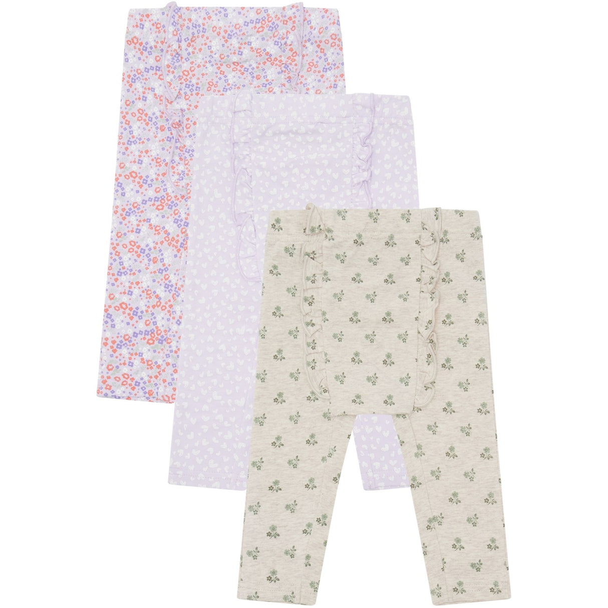 Hust & Claire Wheat Melange Liva Leggings 3-pakning