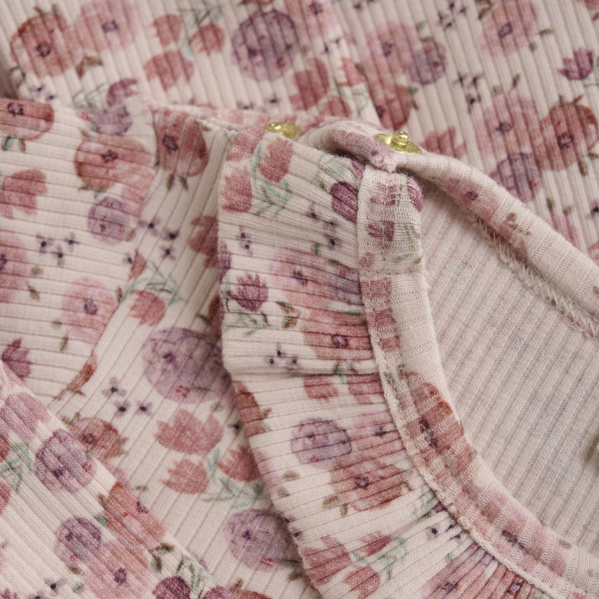 Minymo Peach Whip Kjole AOP Rib