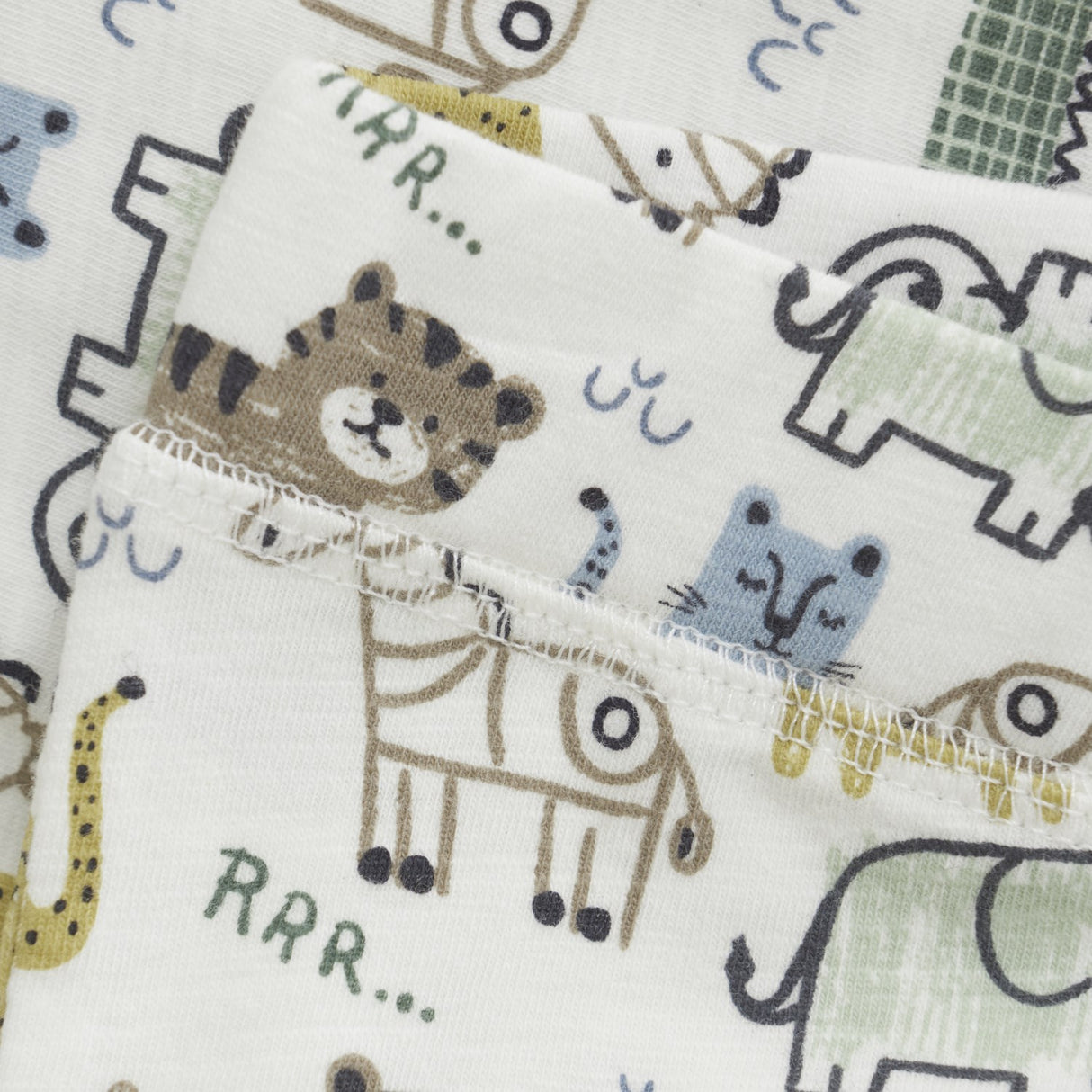 Minymo Marshmallow White Bukser AOP