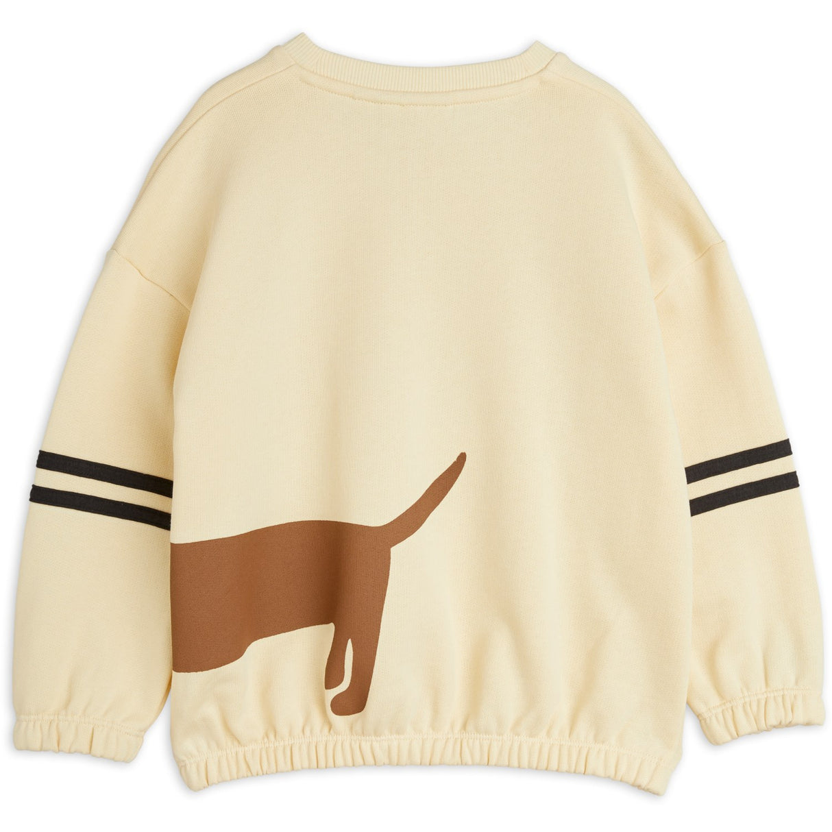 Mini Rodini Beige Dog Stripes Collegegenser