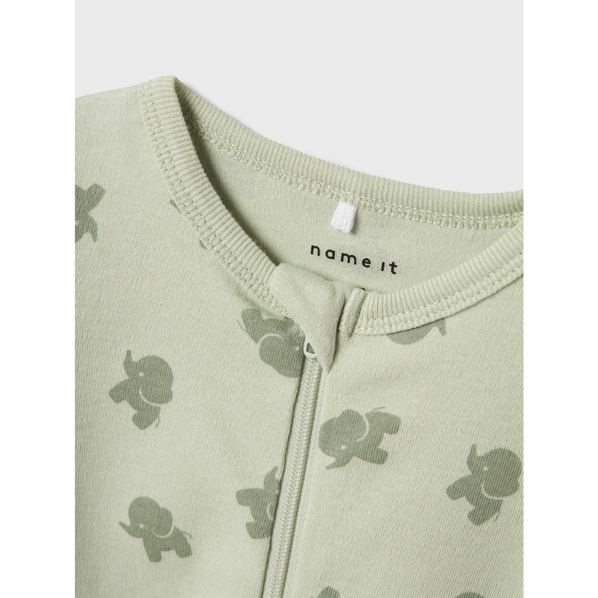 Name It Sea Foam Nattdrakt 2-pakning Zip Sea Elephant Noos