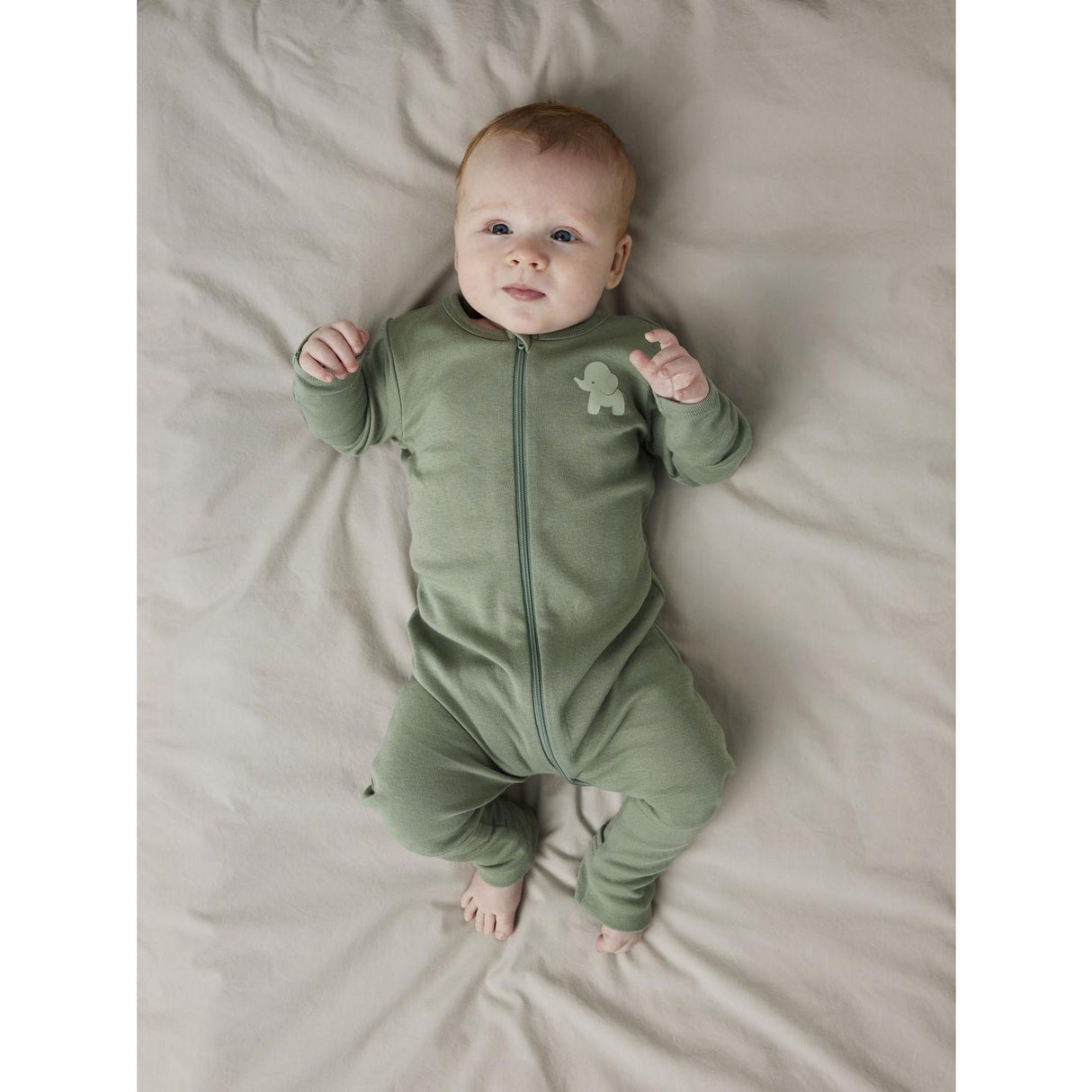 Name It Sea Foam Nattdrakt 2-pakning Zip Sea Elephant Noos