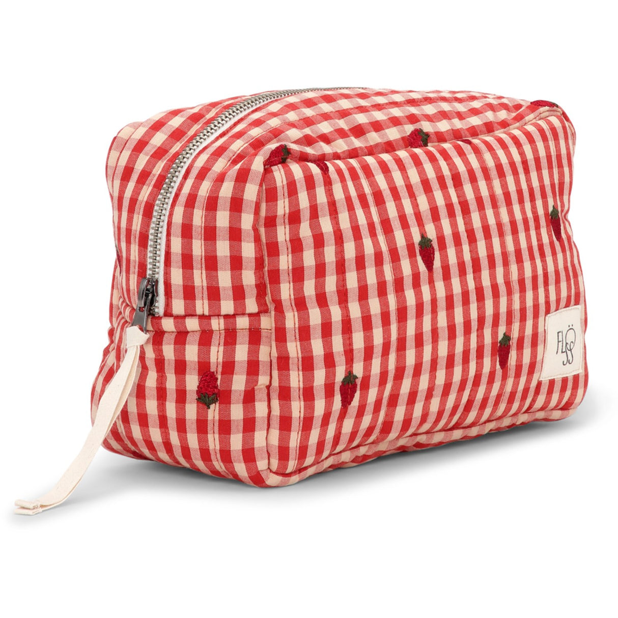 Flöss Berry Gingham Molly Liten Toalettmappe