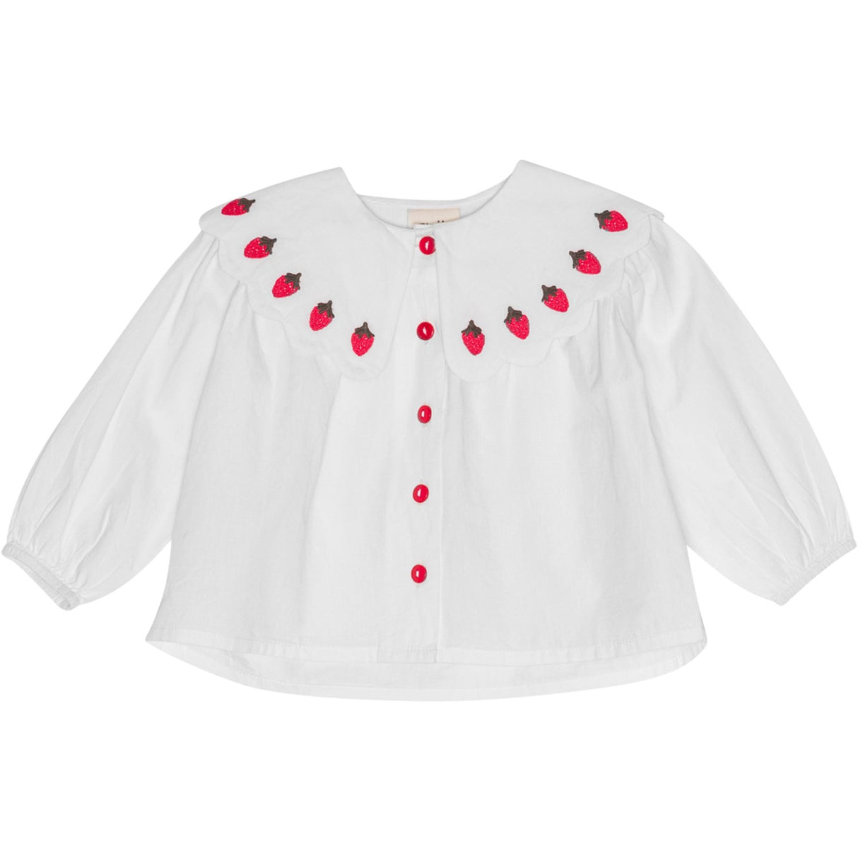 Flöss Bright White Berry Everlyn Bluse