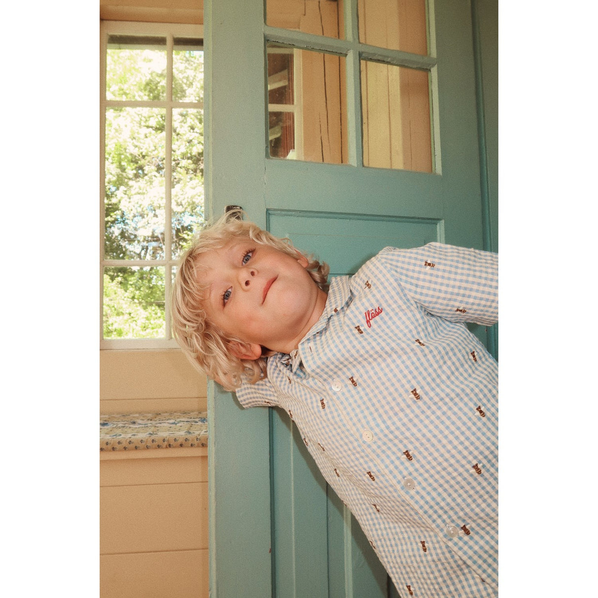 Flöss Bee Gingham Oliver Skjorte