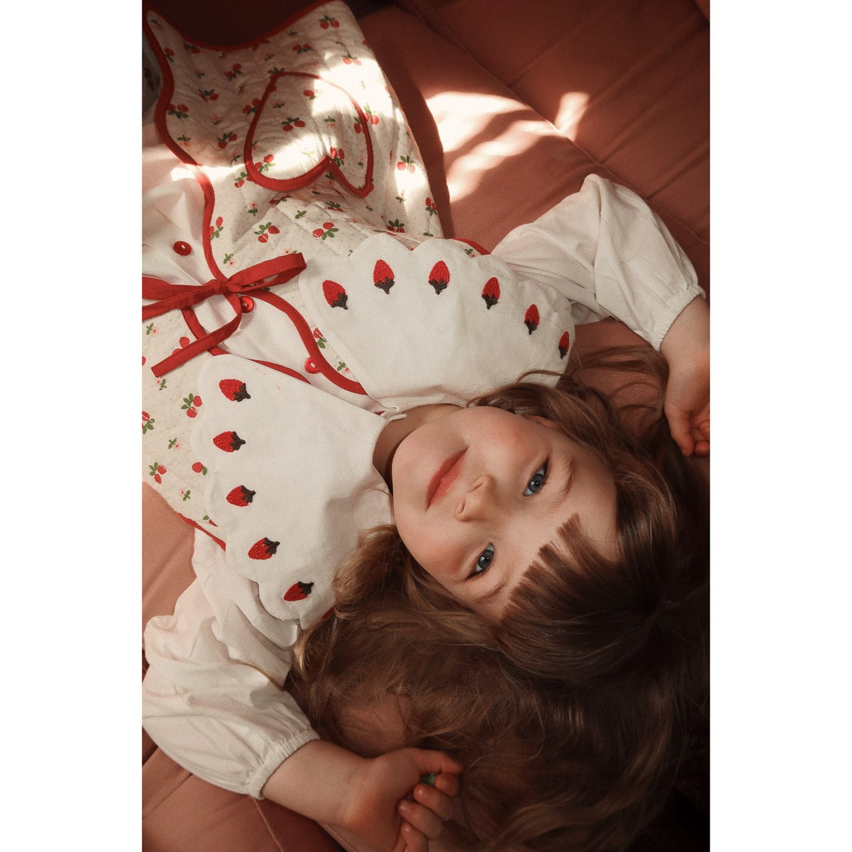 Flöss Bright White Berry Everlyn Bluse