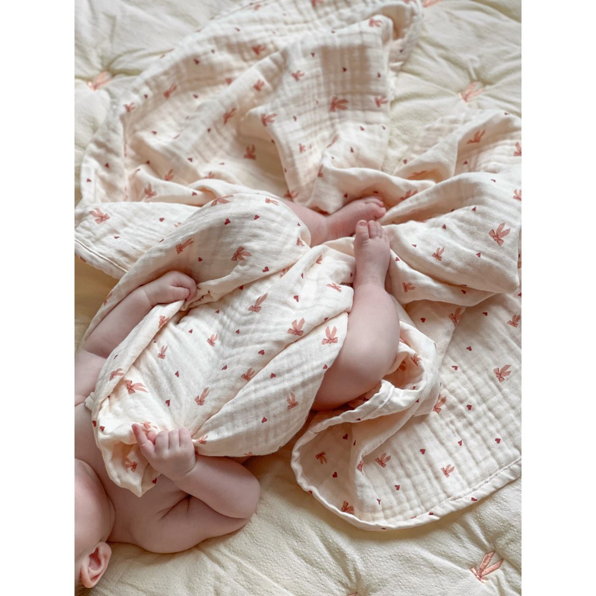 Cam Cam Copenhagen Bows Muslin Baby Teppe