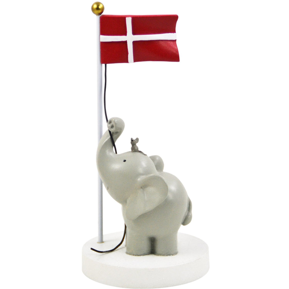 Kids by Friis Bordflagg med elefant og mus 13 cm