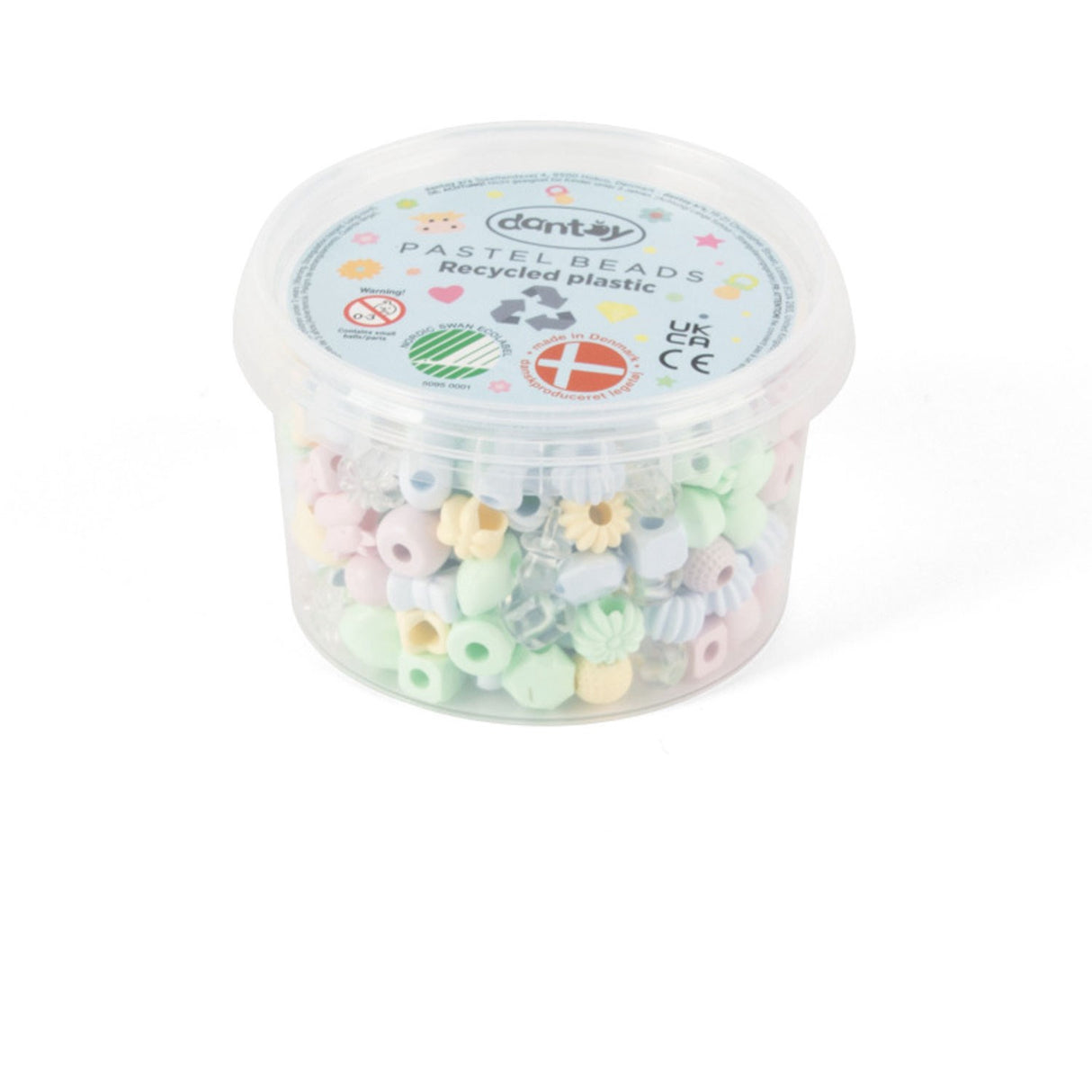 Dantoy Pastellperler med blandede farger