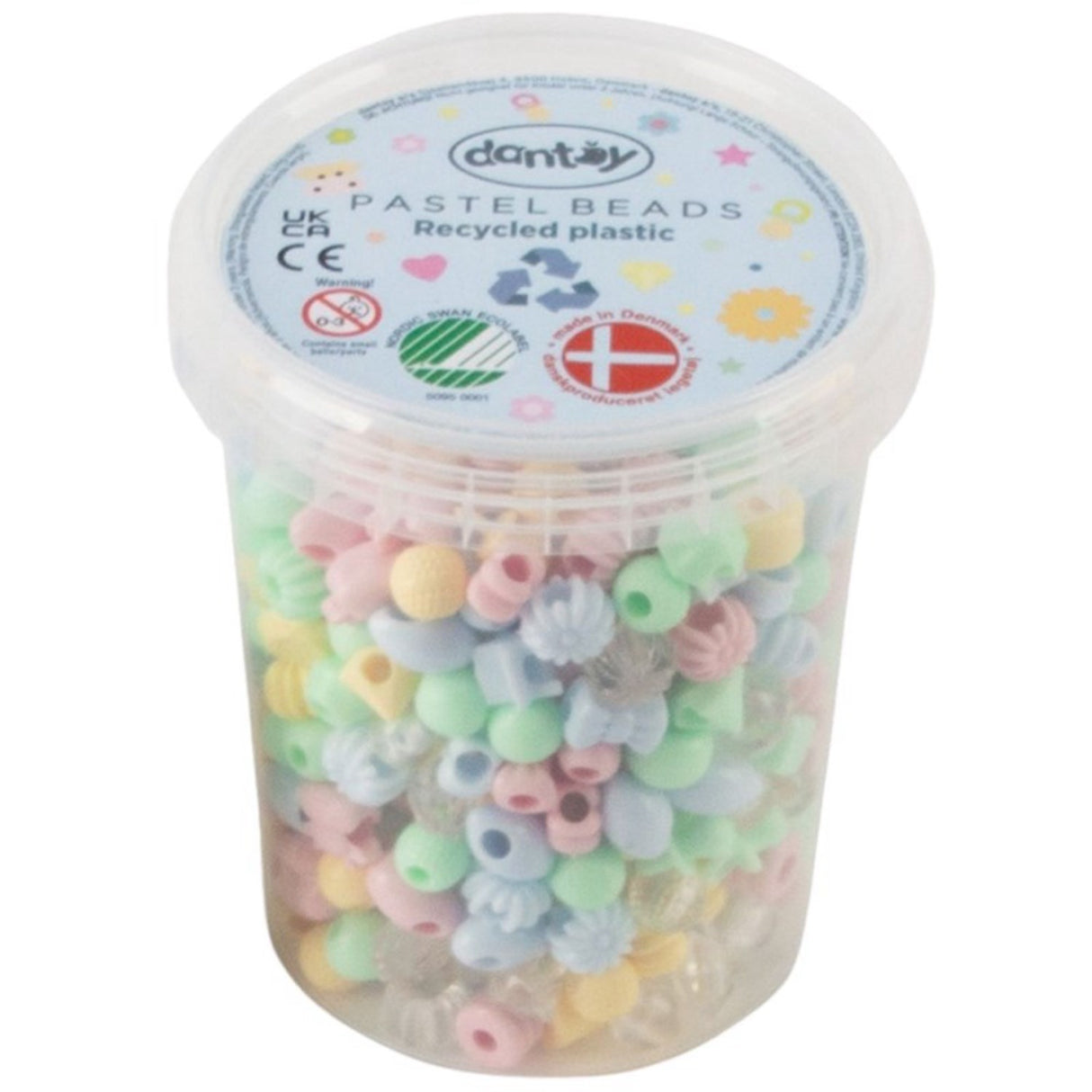 Dantoy Pastellperler med blandede farger
