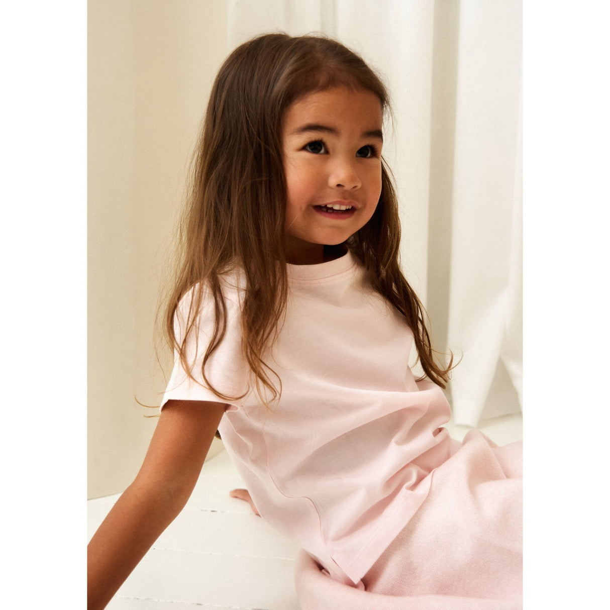 HOLMM Light Soft Rose Luis Bomull T-Shirt