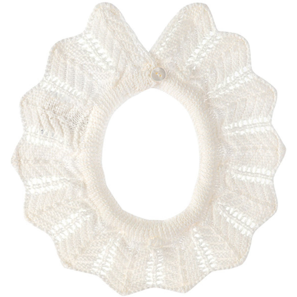 Cóndor Off-White Link Stitch Gjennombrutt krage