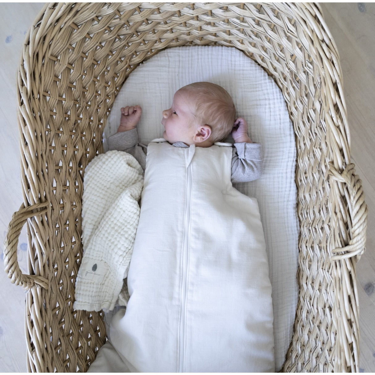 Pine Cone Cream Kadera Tøybleier 4-lags Muslin 2-pakning