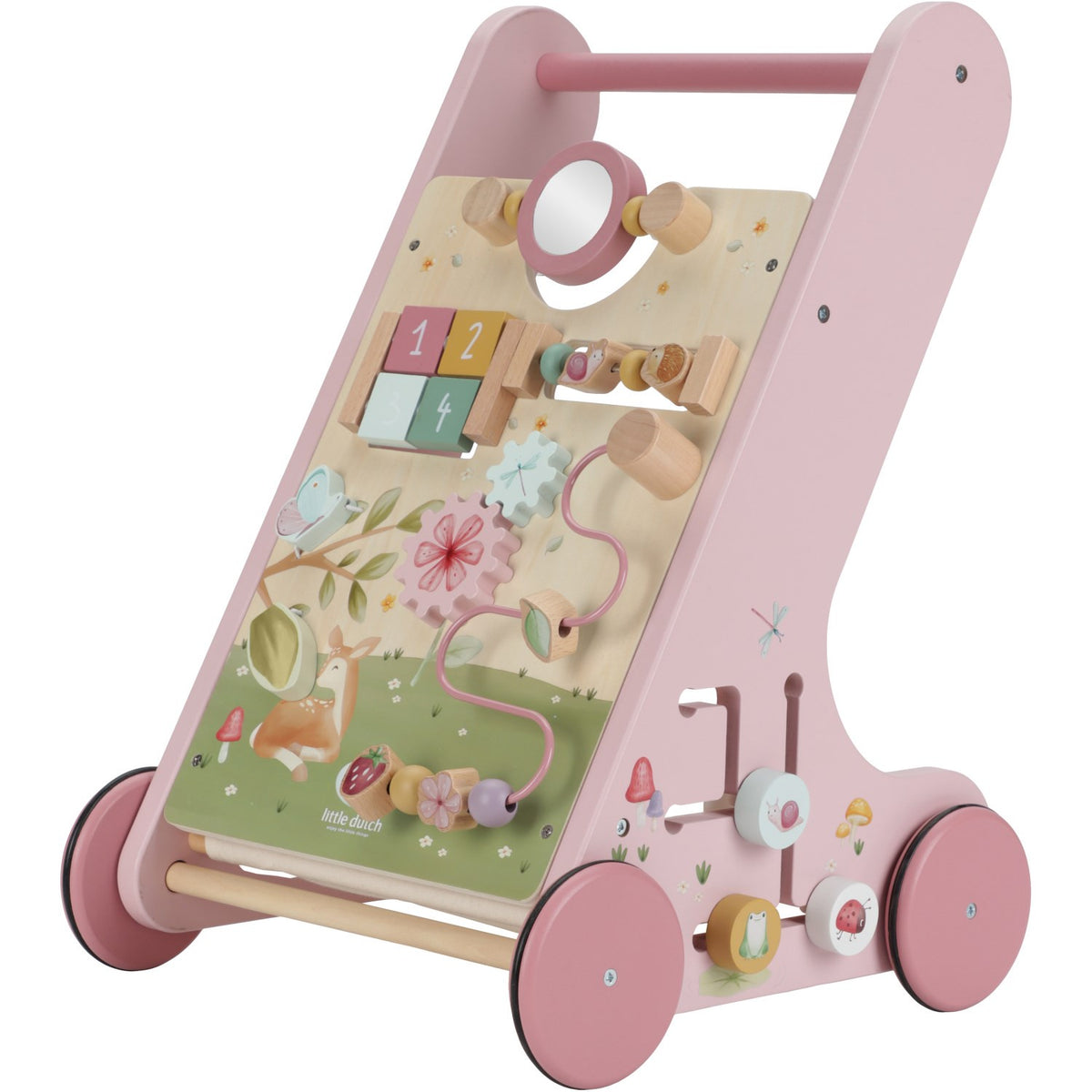 Little Dutch rosa Laufgittereinlage 75 x 95 cm - Fairy Garden Personalisierung mit Namen