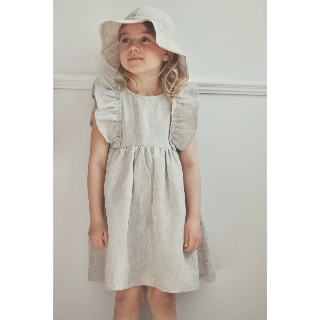 Huttelihut Antique White Sommerhatt Lin