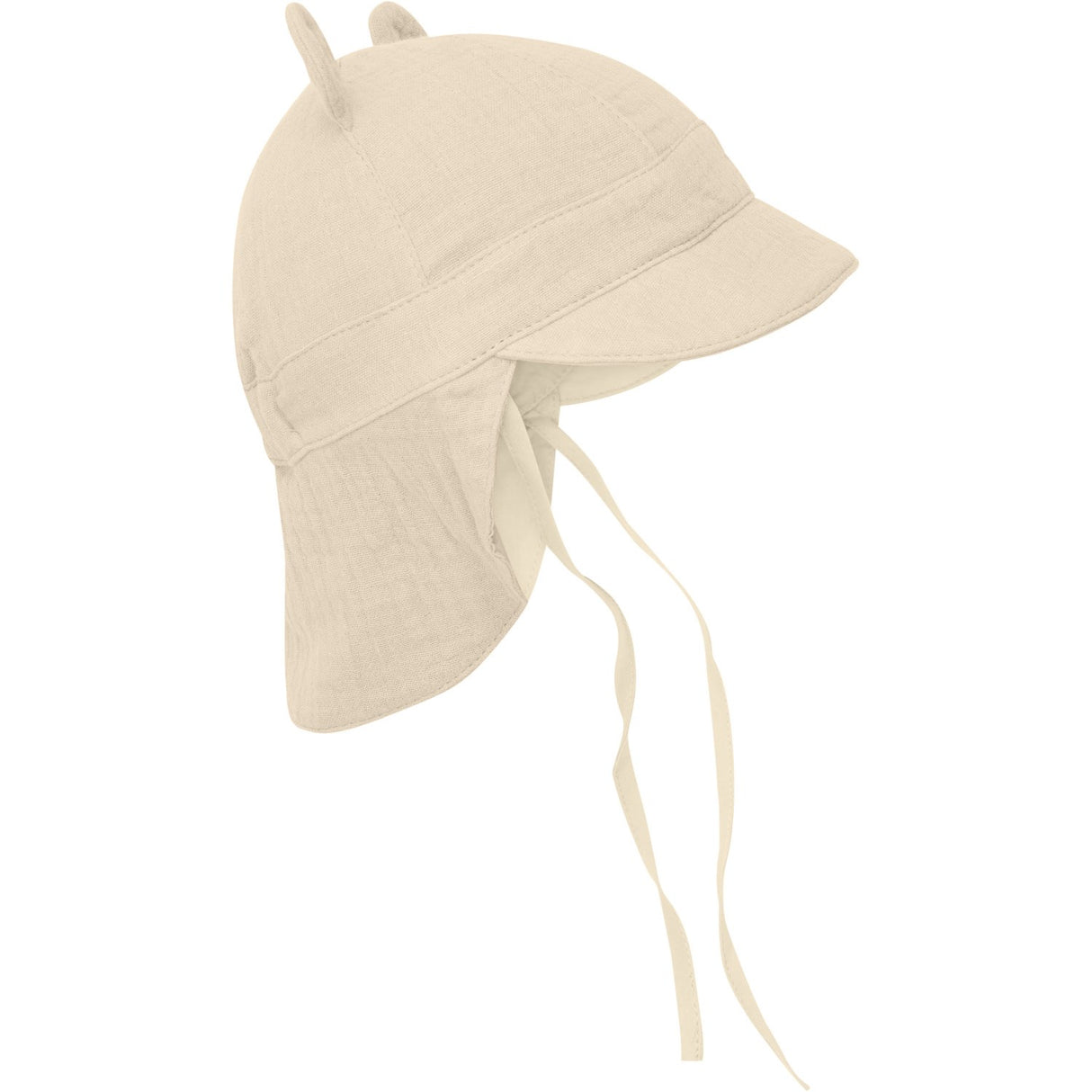 Huttelihut Irish Cream Sommerhatt Ører Muslin