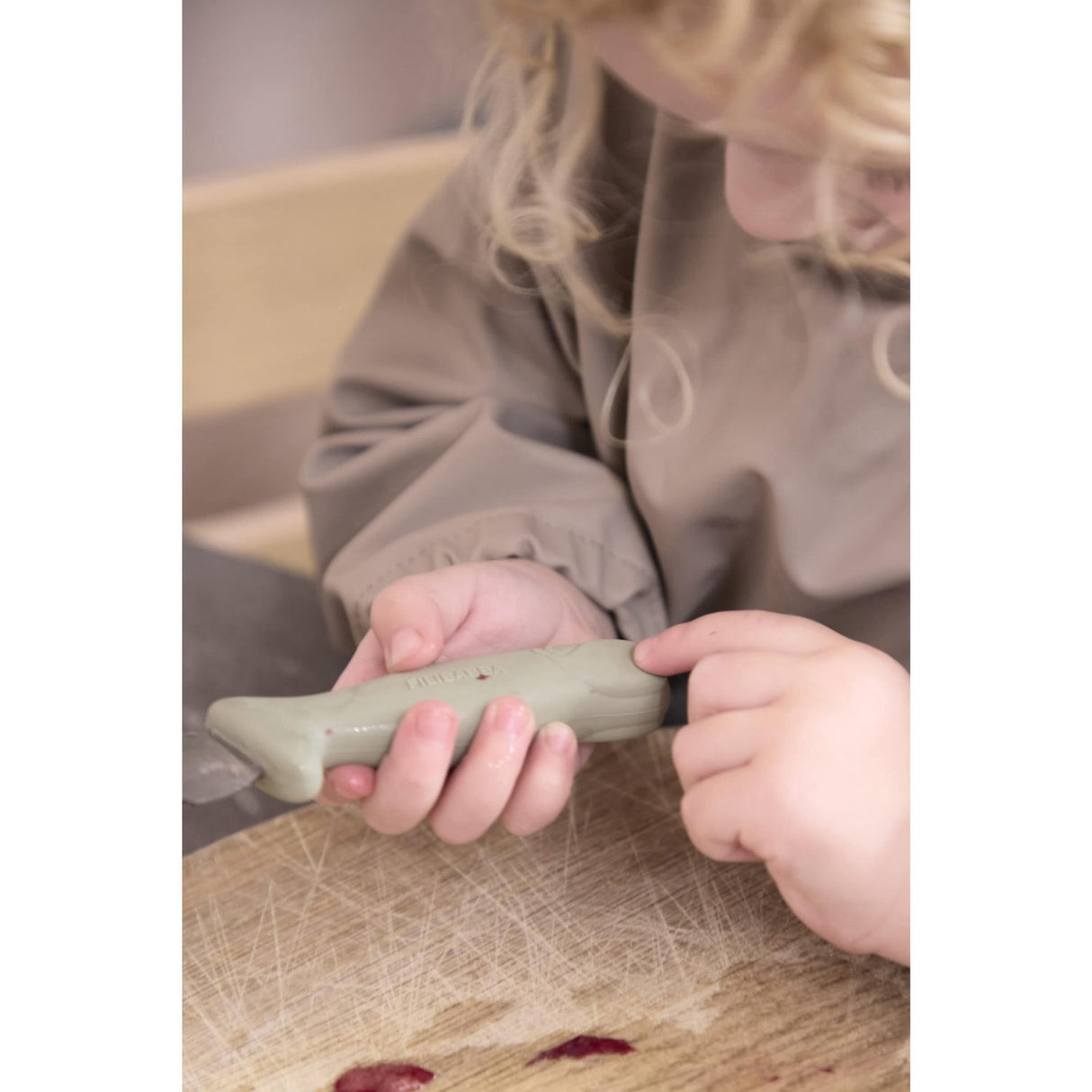 FILIBABBA knivsett for barn - 2-pakning pulver blå / grønn