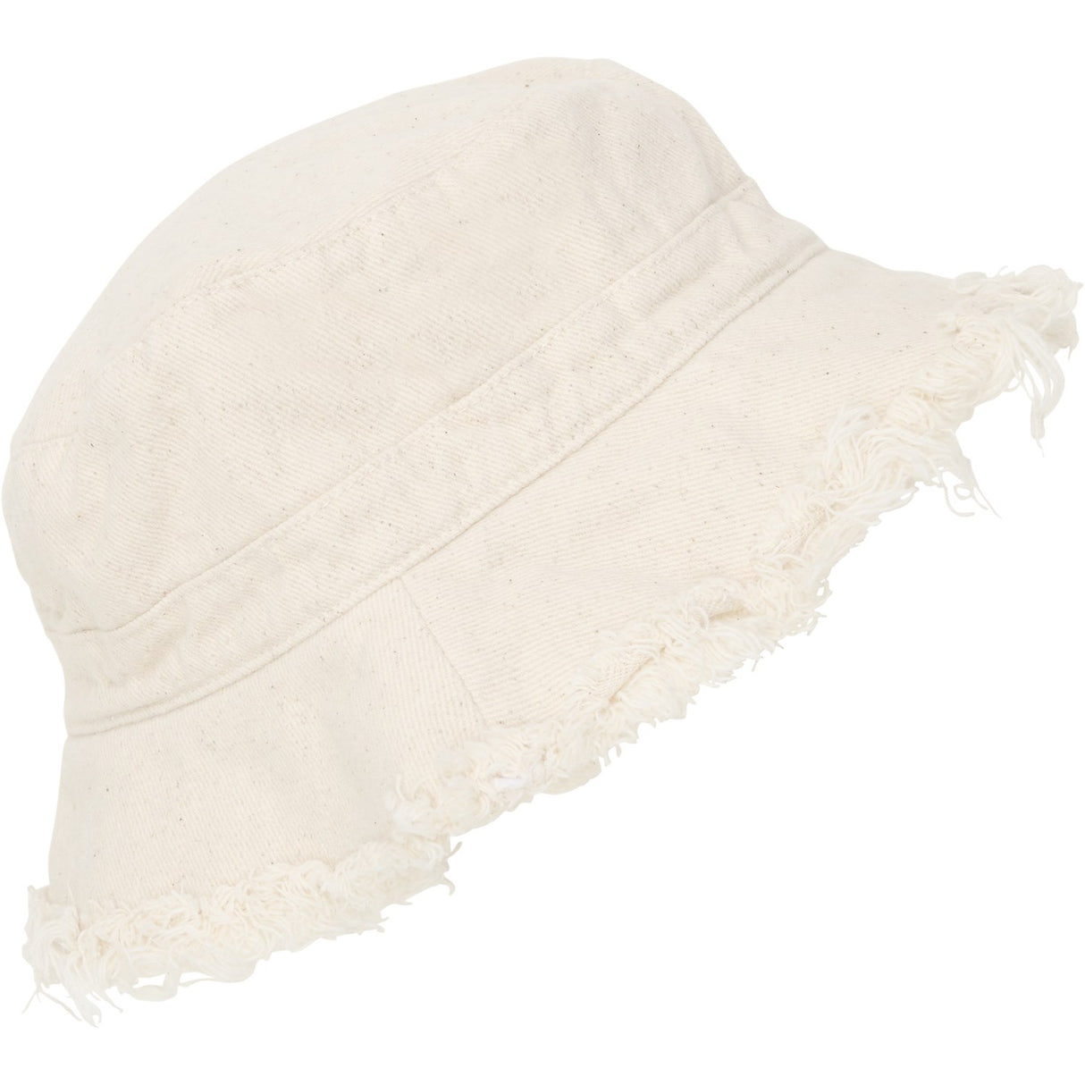 Huttelihut Irish Cream Bøttehatt Lin Denim