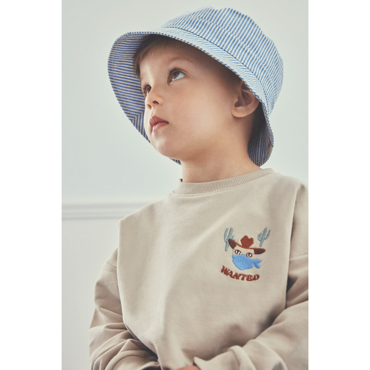 Huttelihut Quiet Harbor bøttehatt vevd stripe