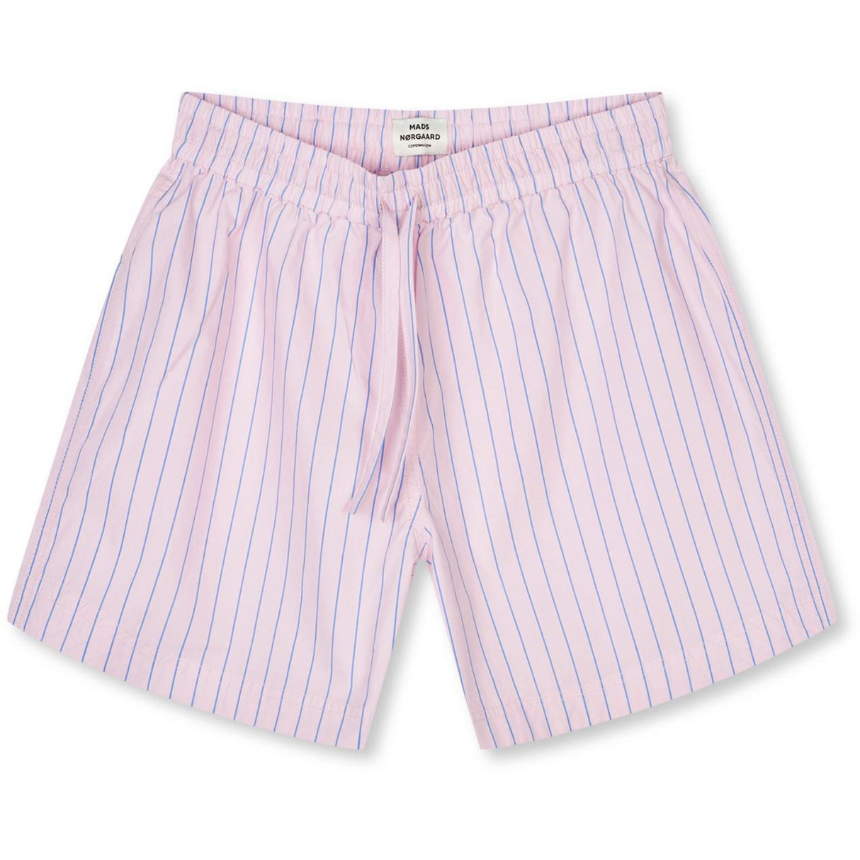 Mads Nørgaard Pinstripe/Parfait Pink Crisp Poplin Pio Shorts